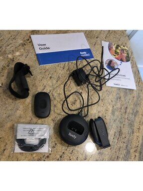 Lively LVR5 Mobile2 Medical Alert System w Charger Base Lanyard + Accessories